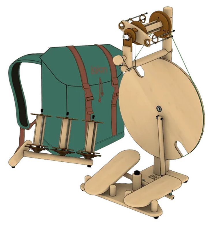 Travel Buddy spinnewiel – incl. rugzak